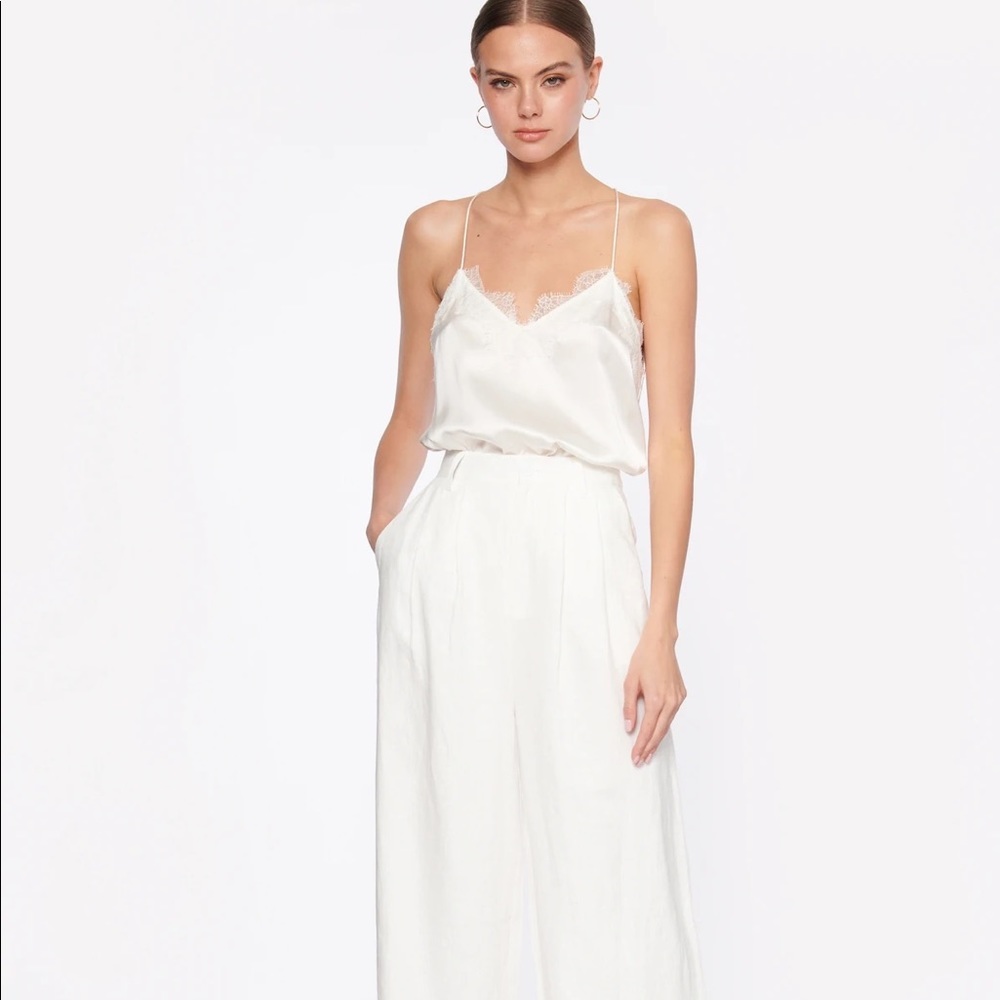 NWT Cami nyc RACER CHARMEUSE CAMI WHITE - Picture 4 of 7